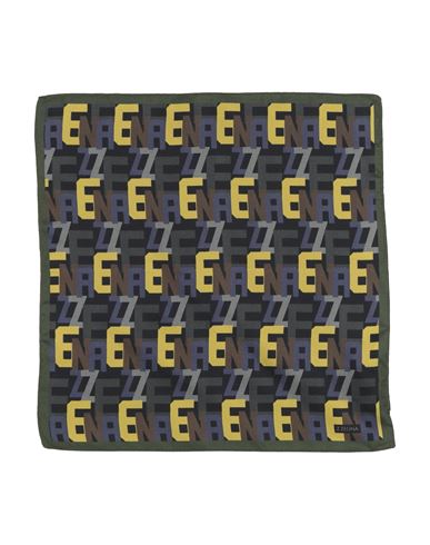 Z Zegna Man Scarf Midnight Blue Size - Silk In Blue