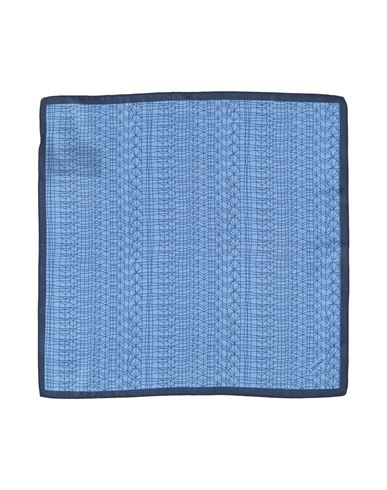 Z Zegna Man Scarf Slate Blue Size - Silk