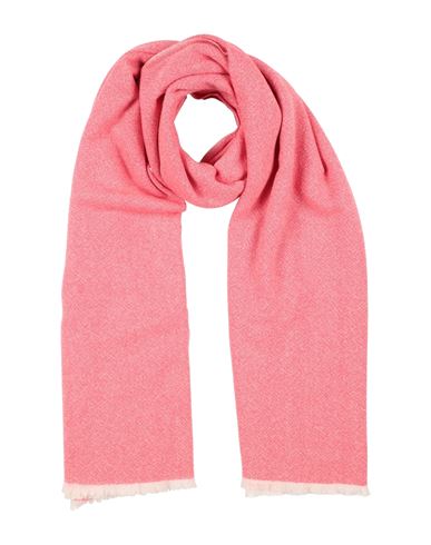Ballantyne Woman Scarf Coral Size - Cashmere In Red