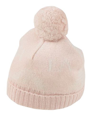 Emporio Armani Babies' Girls Pink Logo Pom-pom Hat