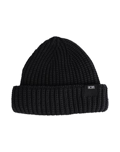 Shop Gcds Fw23u870503 2 Hat Black Size Onesize Cotton, Polyamide