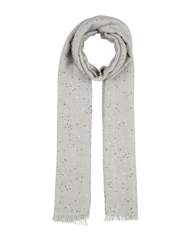 Brunello Cucinelli Woman Scarf Light Grey Size - Cashmere, Silk, Polyamide In Grey