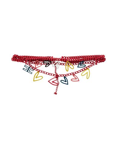 ELISABETTA FRANCHI ELISABETTA FRANCHI WOMAN BELT GARNET SIZE 6 METAL 