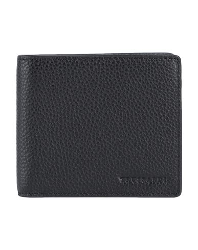 Trussardi Man Wallet Black Size - Soft Leather