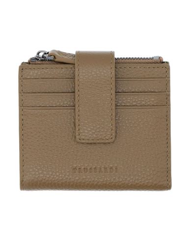 Trussardi Man Wallet Khaki Size - Soft Leather In Beige