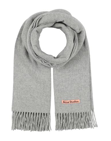 Acne Studios Woman Scarf Light Grey Size - Wool In Gray