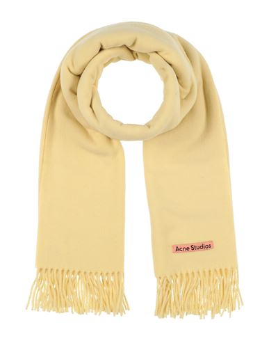 Acne Studios Woman Scarf Light Yellow Size - Wool