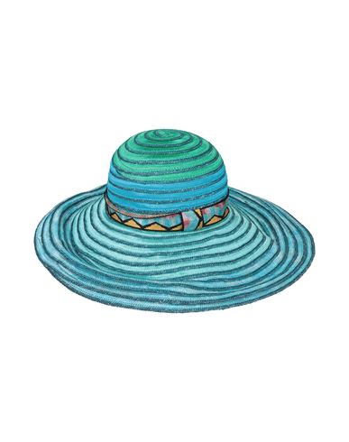 Missoni Mare Woman Hat Turquoise Size M Viscose In Blue