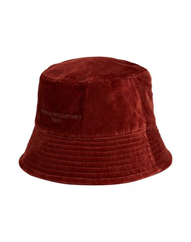 Stella Mccartney Woman Hat Rust Size 7 ¼ Cotton, Polyester In Red