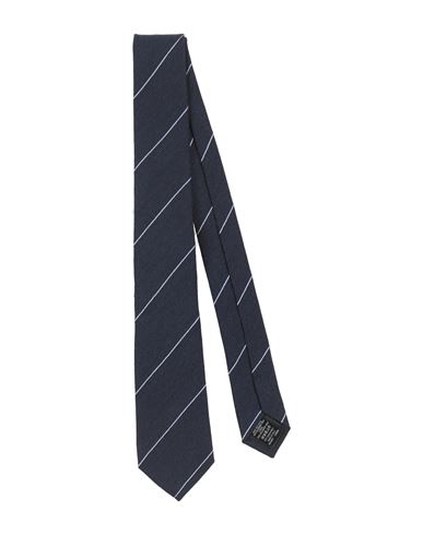 Shop Dunhill Man Ties & Bow Ties Midnight Blue Size - Wool, Mulberry Silk