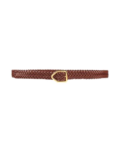 Tom Ford Woman Belt Brown Size 39.5 Calfskin