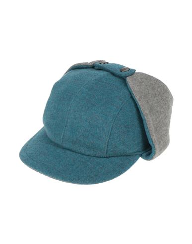 Borsalino Man Hat Light Blue Size 7 Virgin Wool