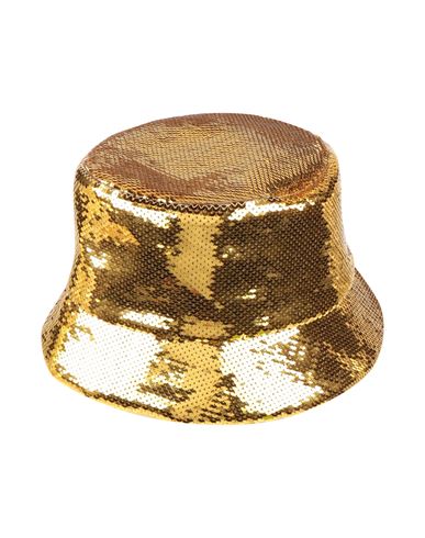 Prada Woman Hat Gold Size M Viscose, Silk
