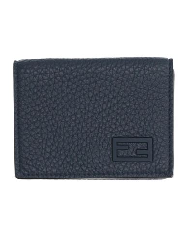 Fendi Man Wallet Midnight Blue Size - Soft Leather
