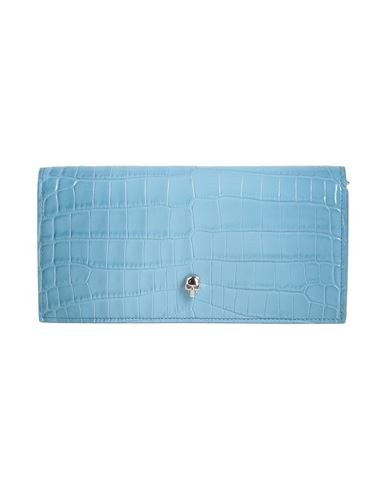 Shop Alexander Mcqueen Woman Handbag Light Blue Size - Soft Leather