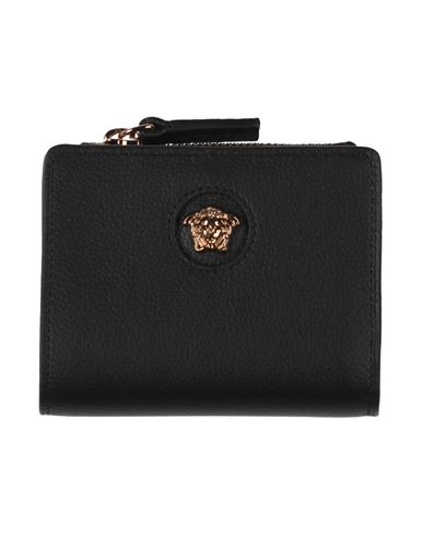 Versace Man Wallet Black Size - Soft Leather