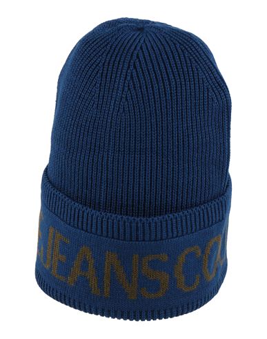 Versace Jeans Couture Woman Hat Navy Blue Size Onesize Acrylic, Wool