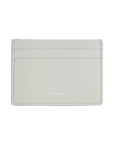 Jil Sander Woman Document Holder Sage Green Size - Soft Leather In Sage Green