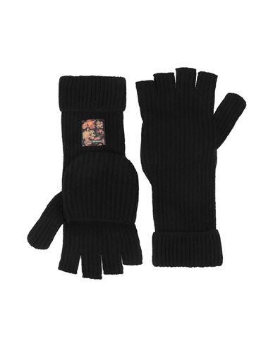Emporio Armani Man Gloves Black Size S/m Wool, Polyamide