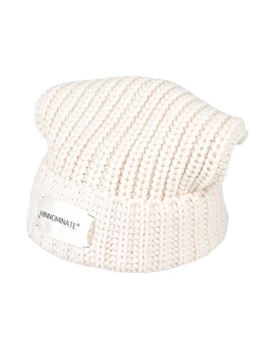 Hinnominate Woman Hat Cream Size Onesize Acrylic, Polyester In White