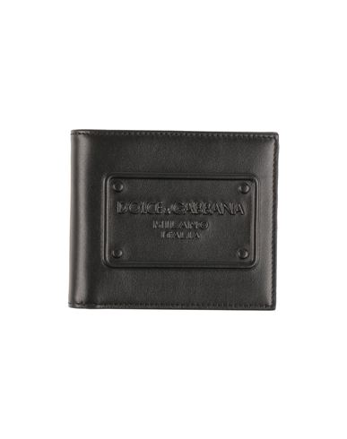 Dolce & Gabbana Man Wallet Black Size - Calfskin In Burgundy