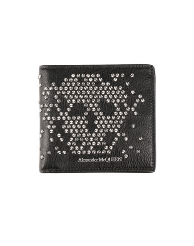 Alexander Mcqueen Man Wallet Black Size - Soft Leather