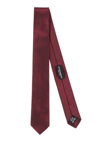 Emporio Armani Man Ties & Bow Ties Burgundy Size - Silk, Viscose, Metal In Red