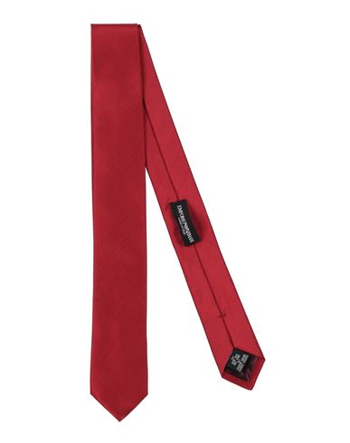 Emporio Armani Man Ties & Bow Ties Red Size - Silk, Viscose, Metal