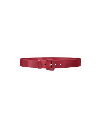 Diesel Man Belt Brick Red Size 36 Bovine Leather