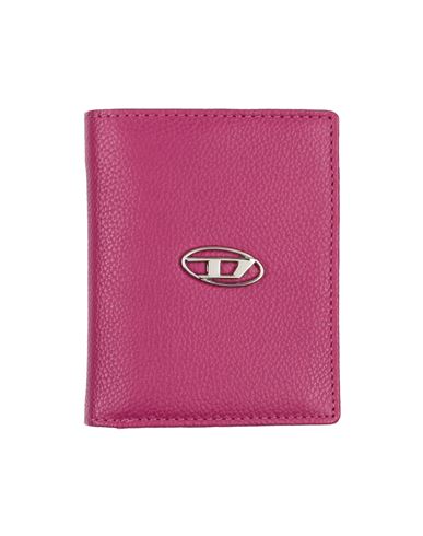 Diesel Woman Wallet Mauve Size - Soft Leather, Zamak In Purple