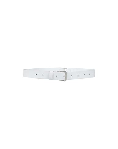 Ann Demeulemeester Woman Belt White Size 32 Soft Leather