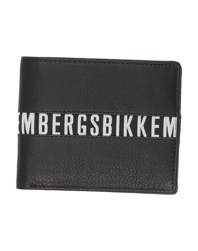 Bikkembergs Man Wallet Black Size - Calfskin