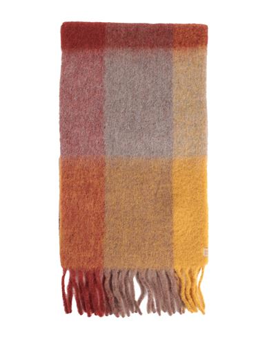 Shop Woolrich Multicolor Wool Check Scarf Woman Scarf Brown Size - Alpaca Wool, Virgin Wool, Polyamide, M