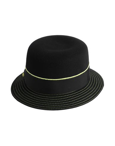 Borsalino Hat Black Size L Merino Wool