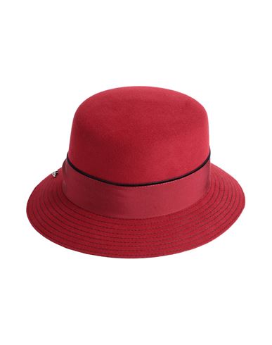 Borsalino Hat Burgundy Size L Merino Wool In Red