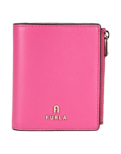 Furla Woman Wallet Fuchsia Size - Calfskin In Pink