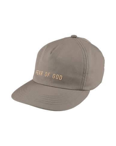 Fear Of God Man Hat Dove Grey Size Onesize Cotton In Gray