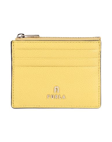 Furla Woman Coin Purse Light Yellow Size - Soft Leather