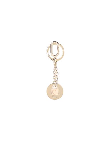 Furla Crystal Keyring Lock Woman Key Ring Blush Size - Metal, Enamel In Pink