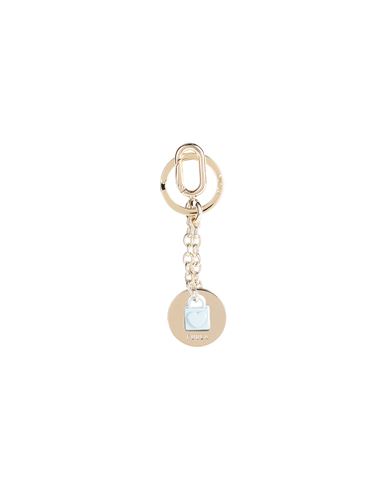 Furla Crystal Keyring Lock Woman Key Ring Light Grey Size - Metal, Enamel