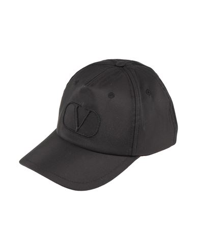 Valentino Garavani Man Hat Black Size 7 ¼ Silk, Polyester, Cotton