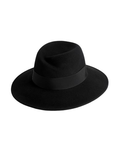 Shop Borsalino Woman Hat Black Size L Wool