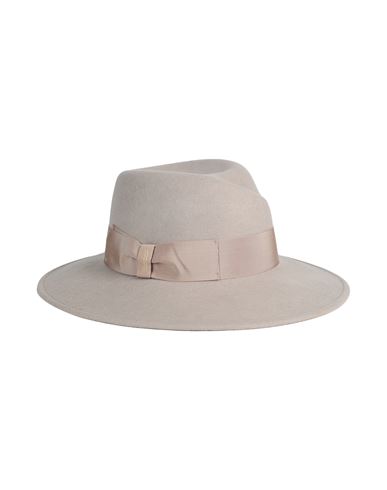 Borsalino Woman Hat Light Brown Size S Wool In Beige