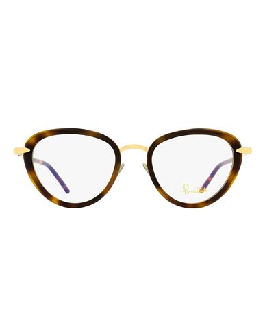 Shop Pomellato Oval Pm0058o Eyeglasses Woman Eyeglass Frame Brown Size 51 Metal, Acetate