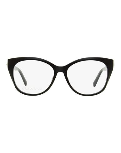 Swarovski 5469 Oval-frame Crystal Glasses In Black