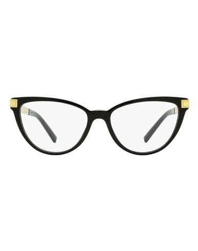 Versace Cat Eye Ve3271 Eyeglasses Woman Eyeglass Frame Black Size 54 Acetate, Metal