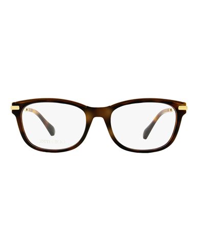 Jimmy Choo Rectangular Jc248 Eyeglasses Woman Eyeglass Frame Brown Size 53 Plastic, Metal
