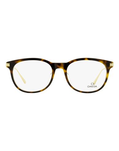 Omega Pantos Om5013 Eyeglasses Man Eyeglass Frame Brown Size 53 Acetate, Metal