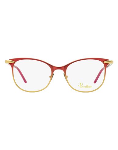 Shop Pomellato Rectangular Pm0054o Eyeglasses Woman Eyeglass Frame Gold Size 50 Metal, Acetate