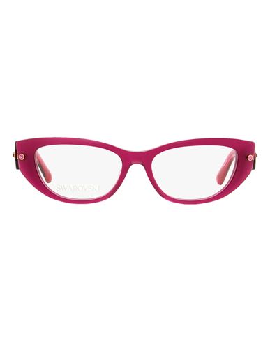 Swarovski 5476 Logo雕刻猫眼框眼镜 In Pink